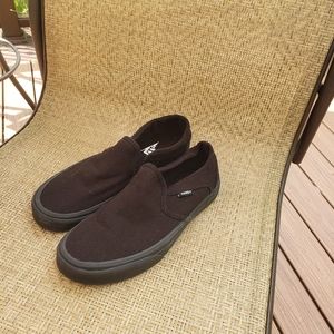 Womens Vans 7.5 black
